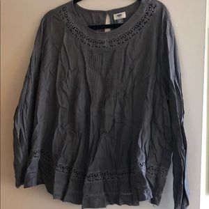 Long Sleeve Top with Cutout Designs